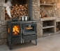 Preview: EEK A - Panorama-Holzherd Modell 214-3D mit 6,04kW - Viel Gusseisen!